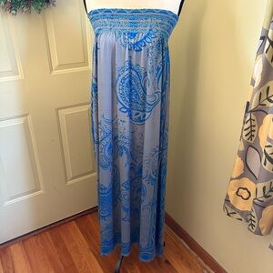 VINTAGE Paisley Halter Dress size M
